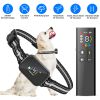 2-in-1 Dog Shock and Bark Collar Dog Training Collar with Remote Rechargeable IP68 Waterproof with 3 Channels for Medium and Small Dogs