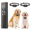 2-in-1 Dog Shock and Bark Collar Dog Training Collar with Remote 2 Collars Rechargeable IP68 Waterproof with 3 Channels for Medium and Small Dogs