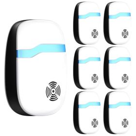 6 Packs Ultrasonic Pest Repellers Electric Plug-In Indoor Pest Control Mouse Repellent Chaser Deterrent Rodent Chaser for Home Kitchen Office Warehous