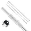 Pool Pole, 3.4 to 15 Ft Telescoping Swimming Pool Cleaning Poles, Professional Adjustable Telescopic Pole with 2 Extension Poles