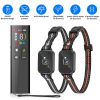 2-in-1 Dog Shock and Bark Collar Dog Training Collar with Remote 2 Collars Rechargeable IP68 Waterproof with 3 Channels for Medium and Small Dogs