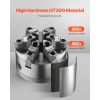 6-Jaw Lathe Chuck, 6 Inch (160 mm), Self-Centering Chuck with D1-4 Cam Lock Backing Plate, 0.12-5.71 in (3-145 mm) Clamping Range with T-wrench Screws