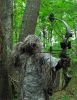 Ultra-Light Ghillie Bow Hunting jacket| Ghillie color| Desert;BDU pattern| 3 - Color Desert