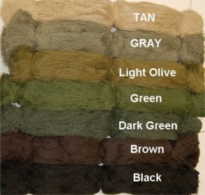 Synthetic Ghillie Thread (Option: Black)