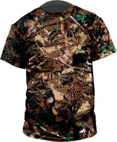 Standing Pine  Outdoor Collection T-shirt, Shadow-Pine pattern|Short Sleeve (Option: 2XL)